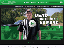 Tablet Screenshot of healthybattery.com
